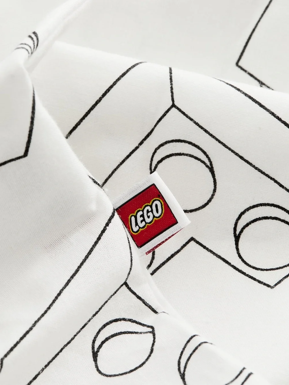 H&M x LEGO black and white TWIN Duvet Cover set includes a pillowcase